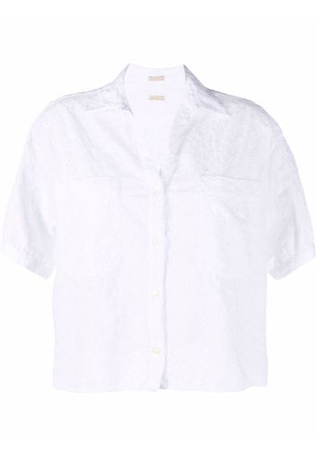 Massimo Alba broderie-anglaise shirt - Bianco