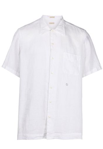 Massimo Alba short-sleeved linen shirt - Bianco