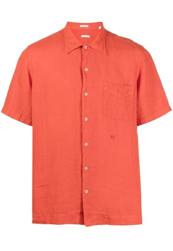 Massimo Alba short-sleeved linen shirt - Arancione