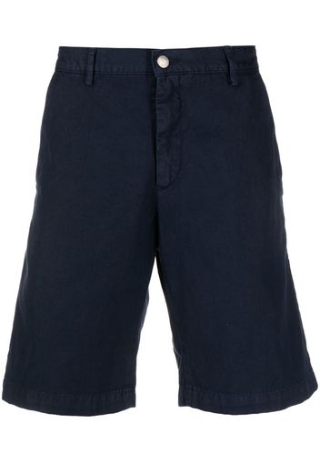 Massimo Alba cotton-linen chino shorts - Blu