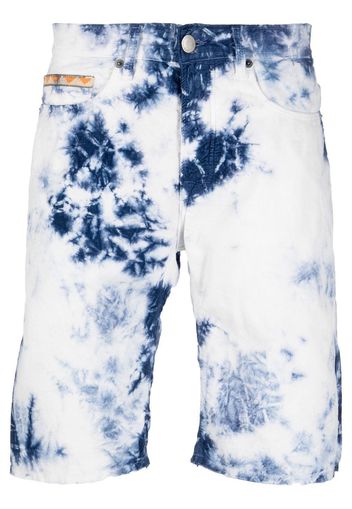 Massimo Alba Shorts con fantasia tie-dye - Blu