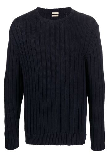 Massimo Alba rib-kit crew-neck jumper - Blu