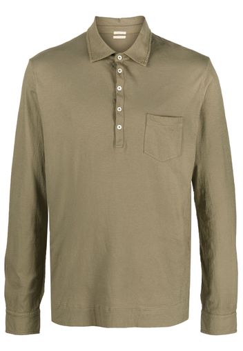 Massimo Alba long-sleeve cotton polo shirt - Verde