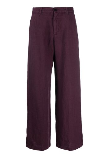 Massimo Alba wide-leg linen trousers - Viola