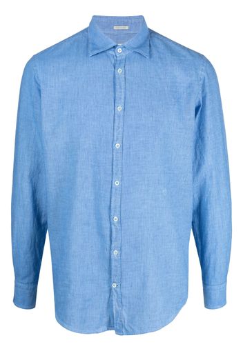 Massimo Alba pinstripe long-sleeve shirt - Blu