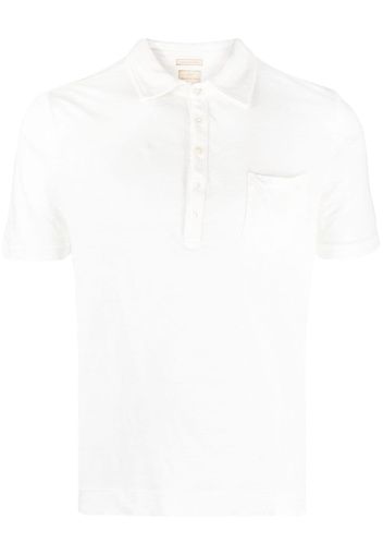 Massimo Alba chest patch-pocket linen polo shirt - Bianco