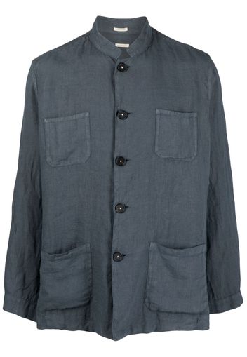 Massimo Alba button-up linen shirt - Grigio