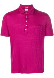 Massimo Alba slub-texture linen polo - Rosa