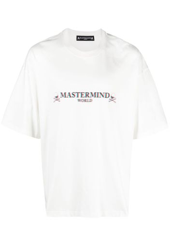 Mastermind Japan logo-print cotton T-shirt - Bianco