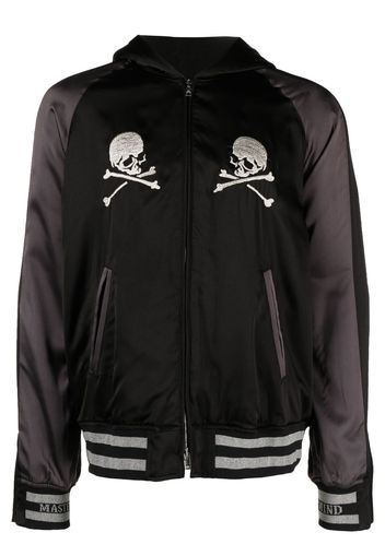 Mastermind Japan skull-embroidered bomber jacket - Nero