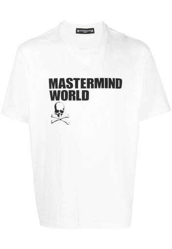 Mastermind Japan logo-print cotton T-shirt - Bianco