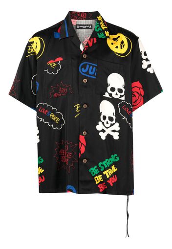 Mastermind Japan logo-print short-sleeve shirt - Nero