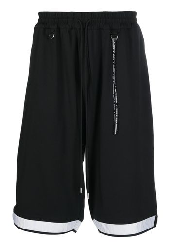 Mastermind Japan Shorts sportivi con logo jacquard - Nero