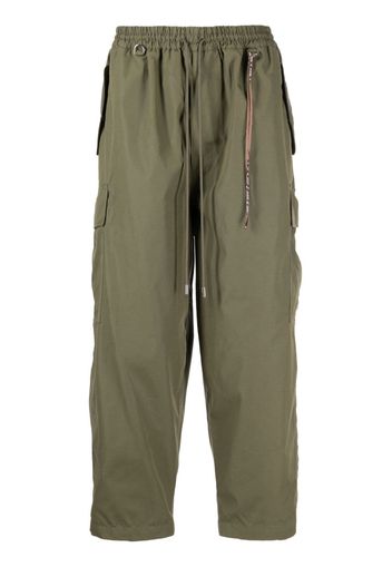 Mastermind Japan cotton-blend cargo trousers - Verde