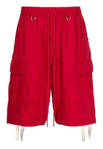 Mastermind Japan logo-print bermuda shorts - Rosso