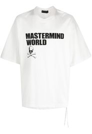 Mastermind Japan logo-print drop-shoulder T-shirt - Bianco
