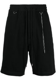 Mastermind Japan logo-print drawstring bermuda shorts - Nero