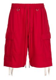 Mastermind Japan logo-print bermuda shorts - Rosso
