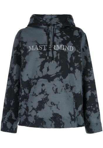 Mastermind World logo-print pullover hoodie - Blu