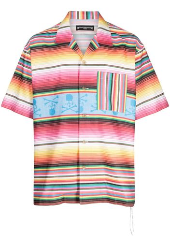 Mastermind World skull-print striped shirt - Multicolore