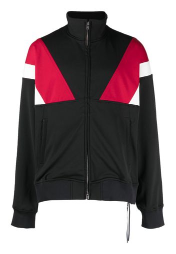 Mastermind World embroidered-logo colour-block jacket - Nero