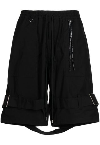 Mastermind World skull-embroidered bermuda shorts - Nero