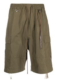 Mastermind World drawstring-waist cargo shorts - Verde