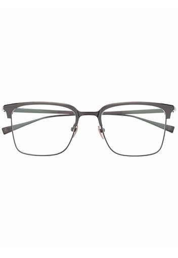 Masunaga Waldorf square-frame glasses - Nero