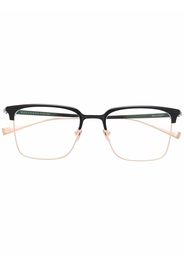 Masunaga square-frame glasses - Nero