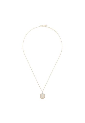 H 14K yellow gold diamond necklace