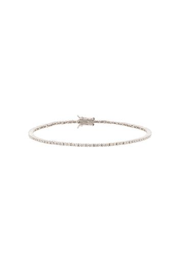 14K white gold diamond tennis bracelet