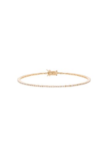 14K yellow gold diamond tennis bracelet