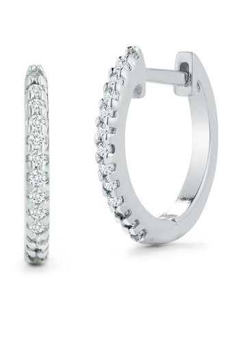 Mateo Orecchini a cerchio piccoli in oro bianco 14kt 10mm - Argento