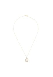 14kt yellow gold diamond B necklace