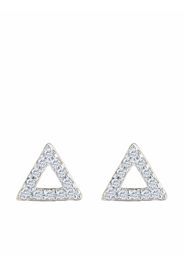 Mateo 14kt yellow gold triangle diamond stud earrings - Oro