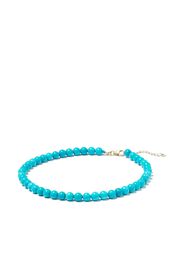 Mateo 14kt yellow gold turquoise anklet - Oro