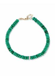 Mateo Bracciale in oro giallo 14kt con malachite e diamanti