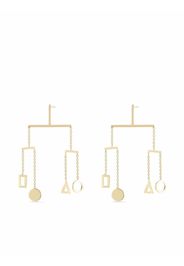 Mateo 14kt yellow gold kinetic object mobile single earring - Oro