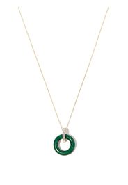 Mateo 14kt yellow gold malachite necklace - Oro