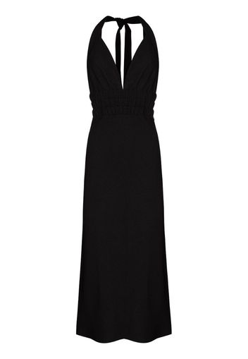 halter neck maxi dress