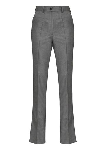 Materiel side split tailored trousers - Grigio