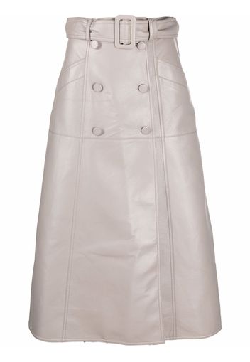 Materiel belted-waist skirt - Grigio