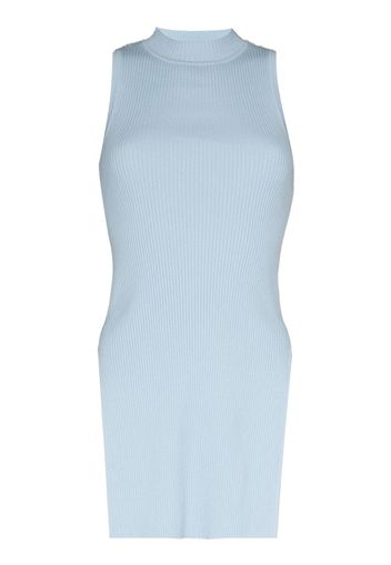 Materiel MATERIEL RIBBED TOP HGHNK SLVLS LNG - Blu