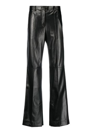 Materiel Eco Leather straight-leg trousers - Nero