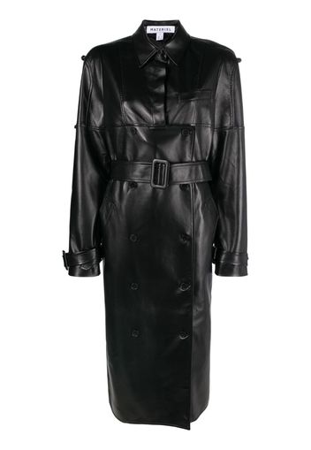 Materiel El Geometry trench coat - Nero