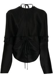 Materiel cut-out detail top - Nero