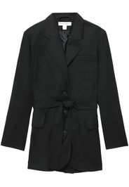 Materiel belted single-breasted blazer - Nero