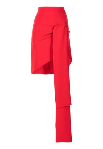 Maticevski tied-front pencil skirt - Rosso