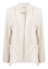 Maticevski shawl-lapels cotton blazer - Bianco