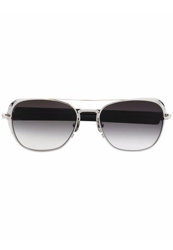 Matsuda raised-bridge detail sunglasses - Argento